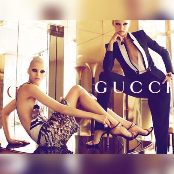 GUCCI • RARE! Runway Bead Fringe Deco Gold Dress - Picture 2 of 16